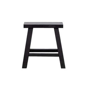 Elm Rectangle Stool - Black