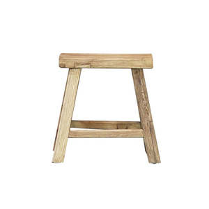 Elm Rectangle Stool - Natural