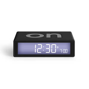 Flip Classic Reversible LCD Alarm Clock - Black