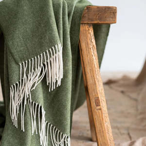 Cashmere Merino Throw XL - Moss