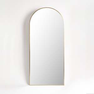 Arch Floor Mirror - Brass