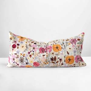 Homeware Gifts: Petal Play Lumbar Cushion - Sunburst