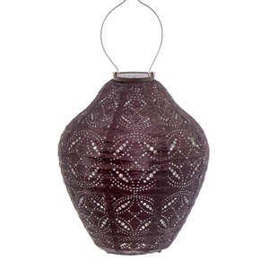 Homeware Gifts: Lantern Jar 30cm - Plum Mandela