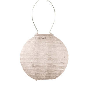 Homeware Gifts: Lantern Round 20cm - Soft Blush Spectare
