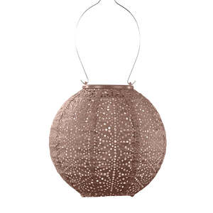 Lantern Round 20cm - Mocha Sashiko