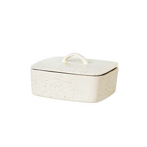 Butter Dish With Lid - Nordic Vanilla