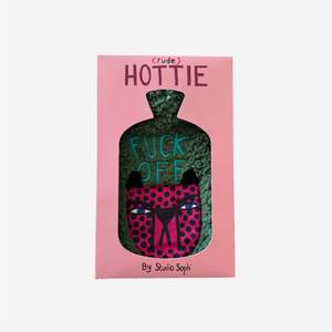 Hey Hottie Hot Water Bottle - Fuck Off