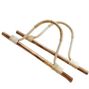 Accessories Tools: D-Shape Natural Rattan Bag Handles