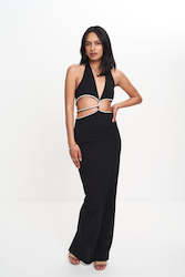 Long Dresses: NICHA CUT OUT DRESS