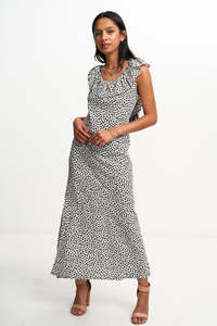 Collaborative Collection: HAZEL RUFFLE DRESS (BLACK)