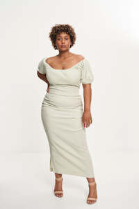 Collaborative Collection: DELPHI GINGHAM DRESS (SAGE)