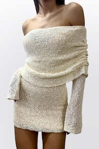 Race Day: MARISOL MINI DRESS (IVORY)