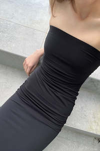 Collaborative Collection: MYLA STRAPLESS DRESS (BLACK)