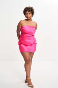 Size 20: CHER SATIN MINI (SUPER PINK)