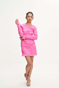 Pink: LILLIE MINI DRESS (PINK)