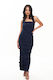 Ariel Halter Dress (navy)