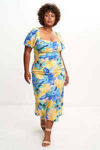 Ruby 1: MIAMI SILK MIDI DRESS