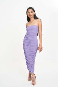 GINNI MESH TUBE DRESS (WISTERIA)
