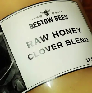 Products: Bestow Raw Clover Honey 1Kg Three Oaks Organic