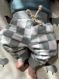 Products: Organic Cotton Check Trackies Three Sisters