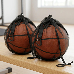 2pcs Basketball Mesh Bag Football Net Pouch