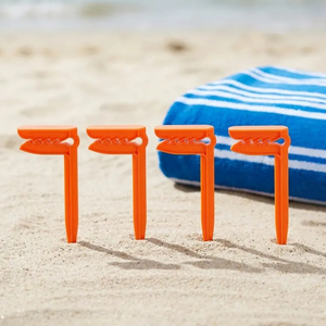 4pcs Beach Towel Peg Holder Clip