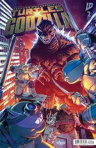 Teenage Mutant Ninja Turtles X Godzilla #2 Variant C (Santolouco)