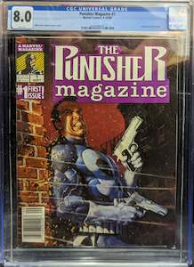 Graded Comics: Graded Comic - The Punisher Magazine #1 (09-10/89 CGC 8.0)