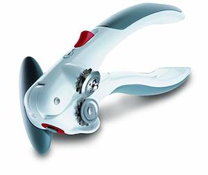 Kitchen: Zyliss Lock N' Lift 7" Can Opener (20362) - Manual Handheld, Locking Mechanism, White/Gray