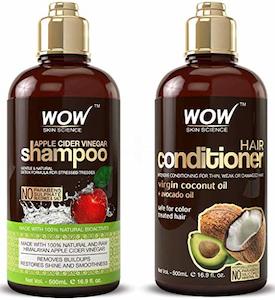 Wow Apple Cider Vinegar Shampoo & Hair Conditioner (Set of 2 x 16.9oz/500mL) for&hellip;