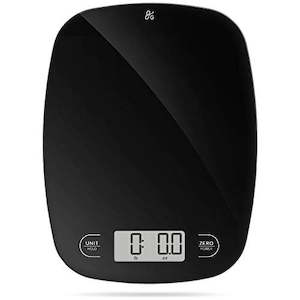 Kitchen 1: Digital Kitchen Scale with Weight in Grams and Ounces (Black Glass)