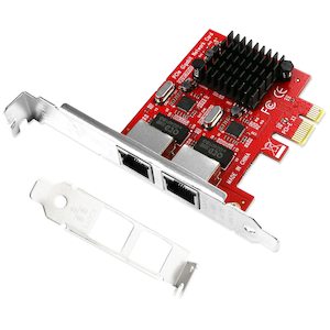 LTERIVER 2-Port Gigabit PCIe Network Interface Card with Realtek RTL811GN Chipse&hellip;