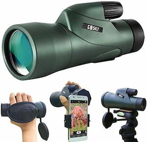 Consumer Electronics: Gosky 12x55 High-Definition Monocular Telescope with Quick Phone Holder (12x55)