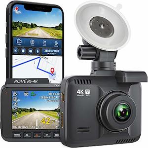 Rove R2-4K Dash Cam with Built-in WiFi, GPS, 2160P UHD, 2.4" LCD, 150° Wide Ang&hellip;