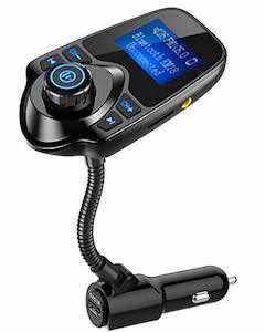 Consumer Electronics: Nulaxy Bluetooth FM Transmitter (Adapter Car Kit) with Display, TF/SD Card & USB Car Charger for Smartphones & Audio Players