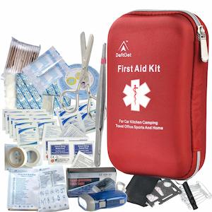 Sports And Outdoors: DeftGet 163 Pieces First Aid Kit Waterproof IFAK Molle System Portable Essential Injuries Medical Emergency Equipment Survival Kit