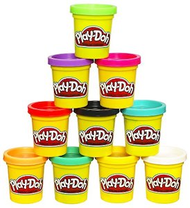 Toys Hobbies: Play-Doh Non-Toxic Modeling Compound 10-Pack, 2 oz. Cans, Assorted Colors (Amazon Exclusive), Ages 2+
