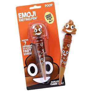 Gift Ideas: Novelty 'Farting Poop' Emoji Pen (Multicolour LED Lights)