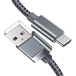 Snowkids USB C Cable (2 Pack) 6.6ft: Nylon Braided High-Speed Cord, Type A to Ty&hellip;