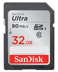 Electronic Accessories: SanDisk Ultra 32GB Class 10 SDHC UHS-I Memory Card (SDSDUNC-032G-GN6IN), Up to 80MB/s Transfer Speed
