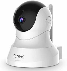 TENVIS 1080P Wireless Home Security Camera (White) with Night Vision, 2-Way Audi&hellip;