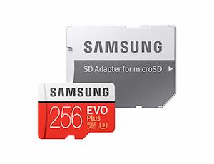Camera Photo: Samsung EVO Plus 256GB MicroSDXC U3 (MB-MC256GA) with Adapter