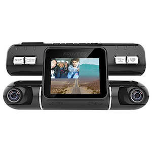 Vehicle Electronics: Pruveeo MX2 Car Dash Cam with Dual 120° Wide-Angle Lens, Dash Camera for Cars (Driving Recorder DVR).