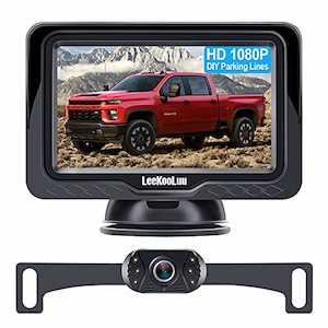 LeeKooLuu LK3 HD 1080P Backup Camera Kit with Monitor for Cars, Trucks, Vans and&hellip;