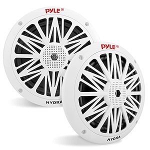 Marine Electronics: Pyle 6.5" Dual Marine Speakers - PLMR62 (White)