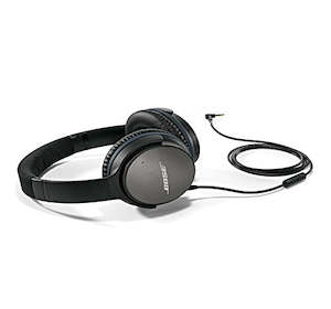 Headphones: Bose QuietComfort 25 Acoustic Noise Cancelling Headphones - Apple (Black, Wired 3.5mm)