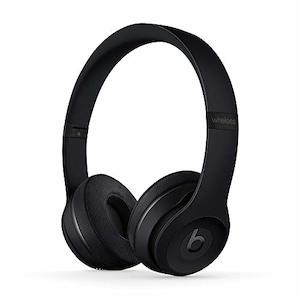 Headphones: Beats Solo3 Wireless On-Ear Headphones - Apple W1 Chip, Class 1 Bluetooth, 40 Hr Battery (Matte Black, Previous Model)