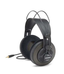 Over Ear Headphones: Samson Technologies SR850 Semi-Open Back Studio Reference Headphones (Black)