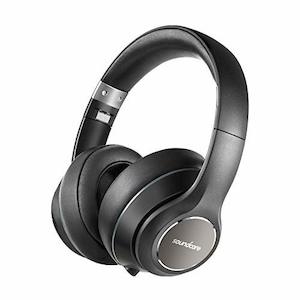 Over Ear Headphones: Anker Soundcore Vortex Wireless Over-Ear Headphones with 20-Hour Playtime, Bluetooth 4.1, Hi-Fi Stereo Sound, Soft Memory-Foam Ear Cups, Built-in Mic and Wired Mode