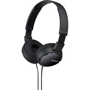 On Ear Headphones: Sony MDR-ZX110 ZX Series Wired On-Ear Headphones, Black